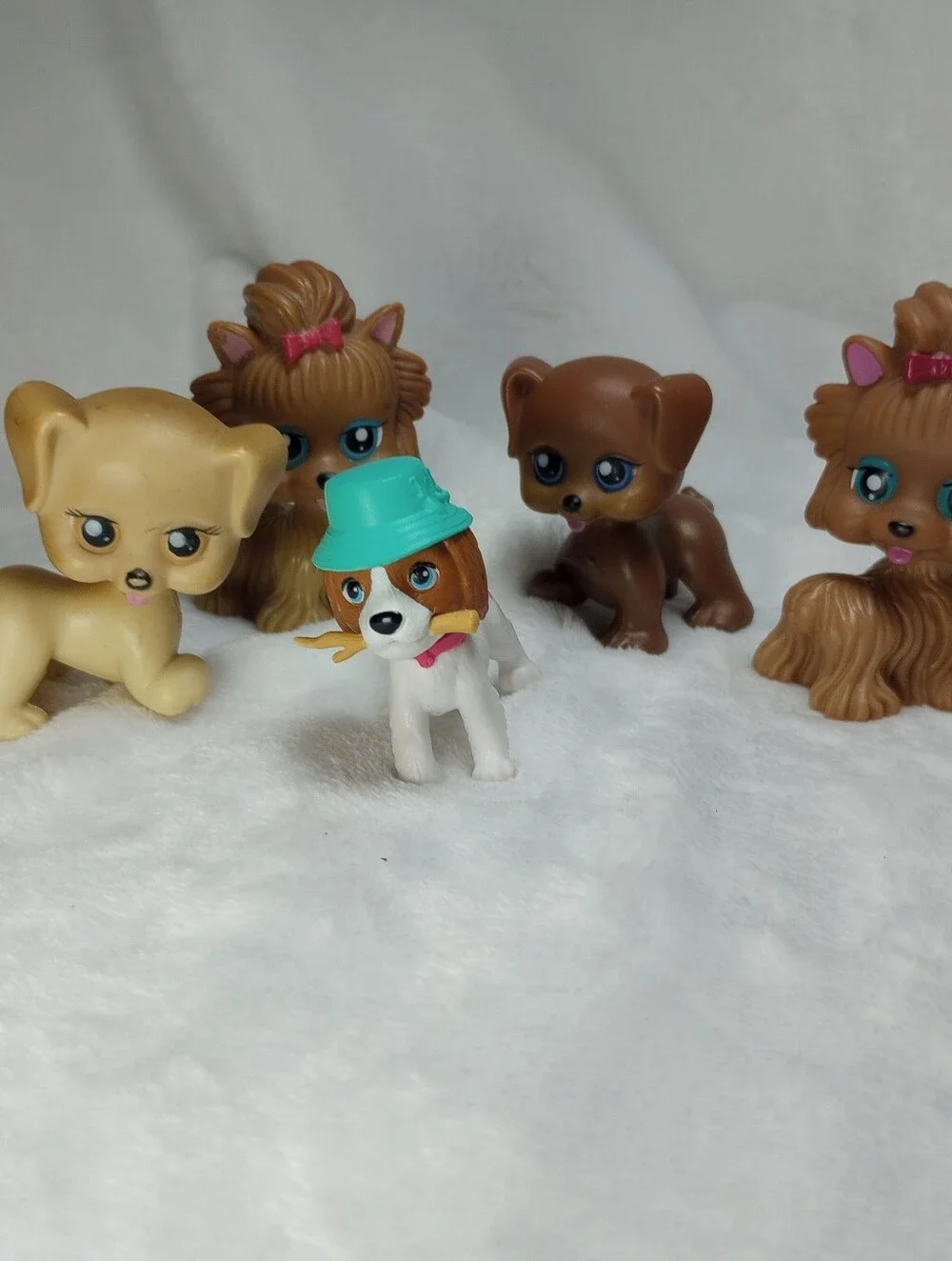 My Pet Pals Chic Boutique Barbie Beagle W/ Hat Dog Lot Yorkie Tan Brown Animals